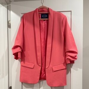 Elegant Coral Blazer by SCOOP
